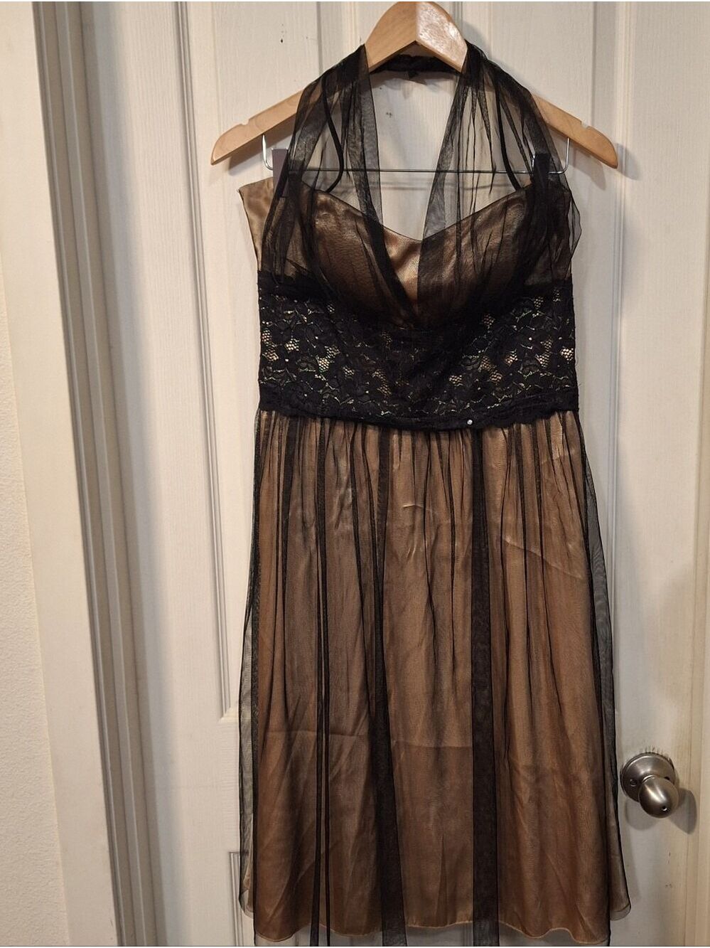 Juliete Fashion Vintage Black Lace Tulle Dress